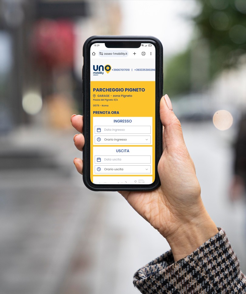 prenotazione parcheggio da smartphone